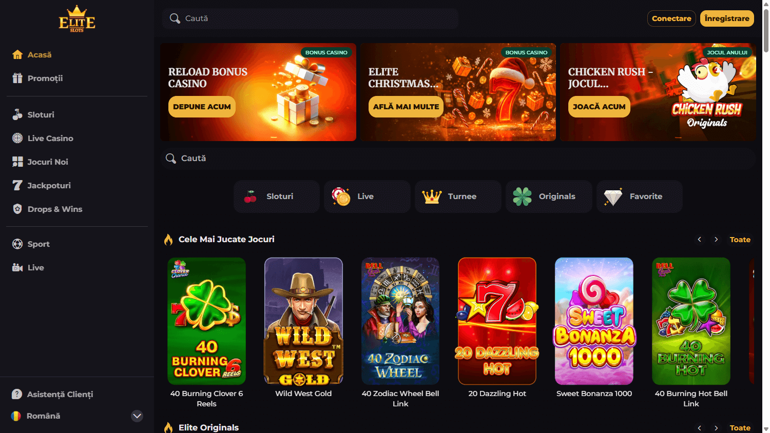 Elite Slots Casino Desktop screenshot
